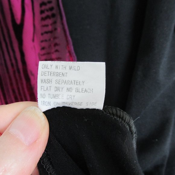 Lilia Whispers Black & Purple Plus Size Tunic Top - Picture 6 of 6